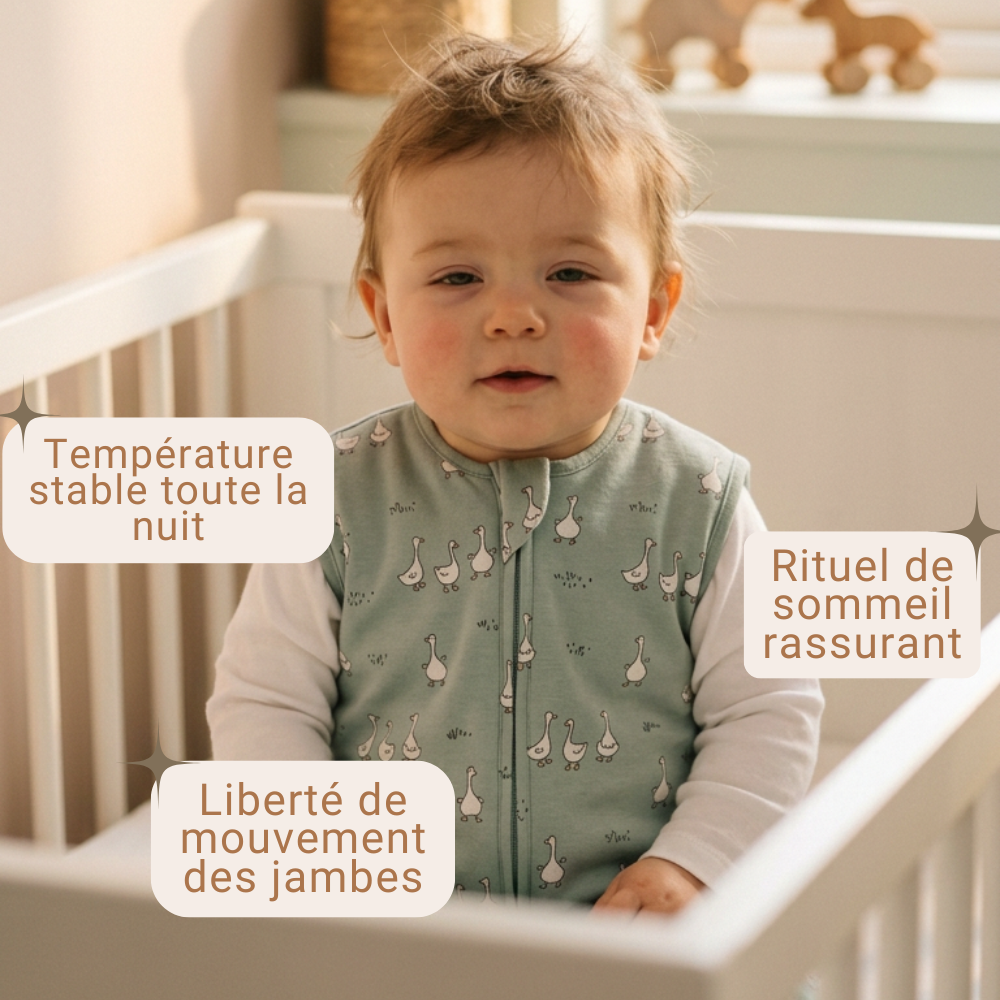 Gigoteuse légère pour un sommeil prolongé et sécuritaire